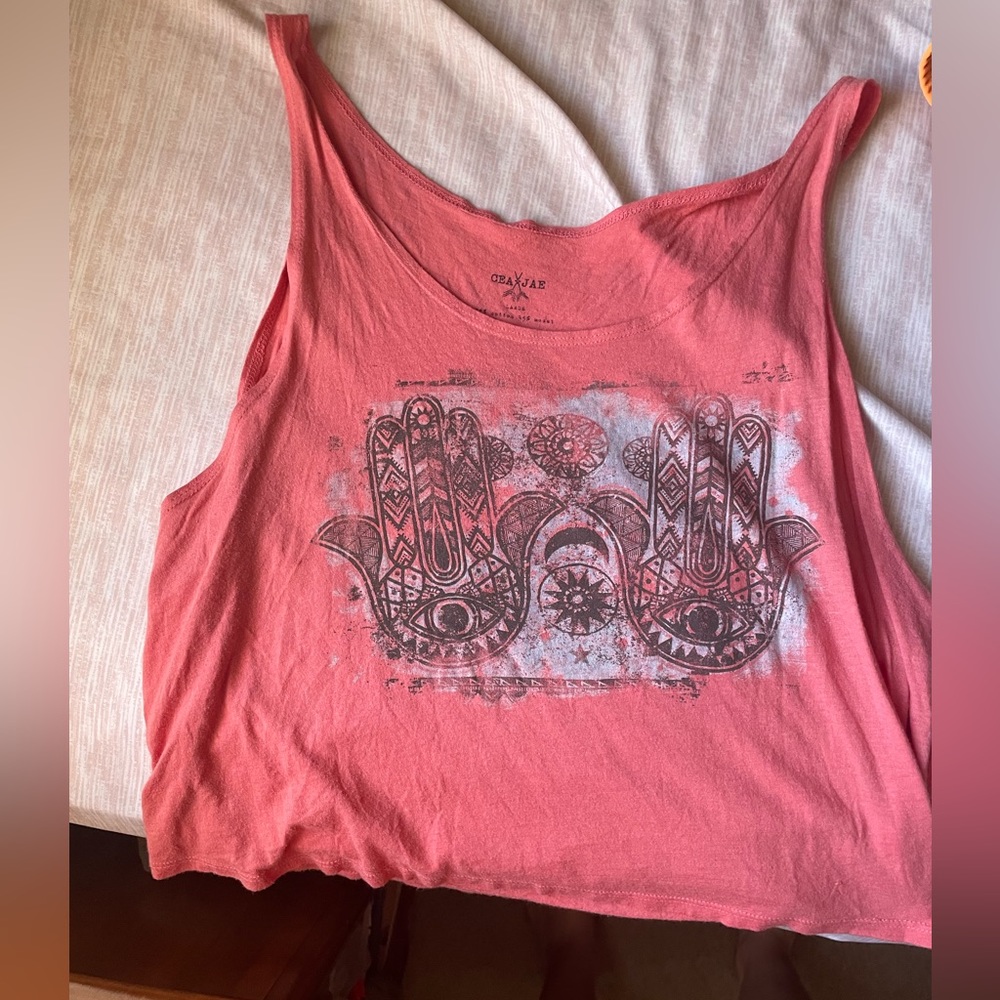 Orange/pink tank top